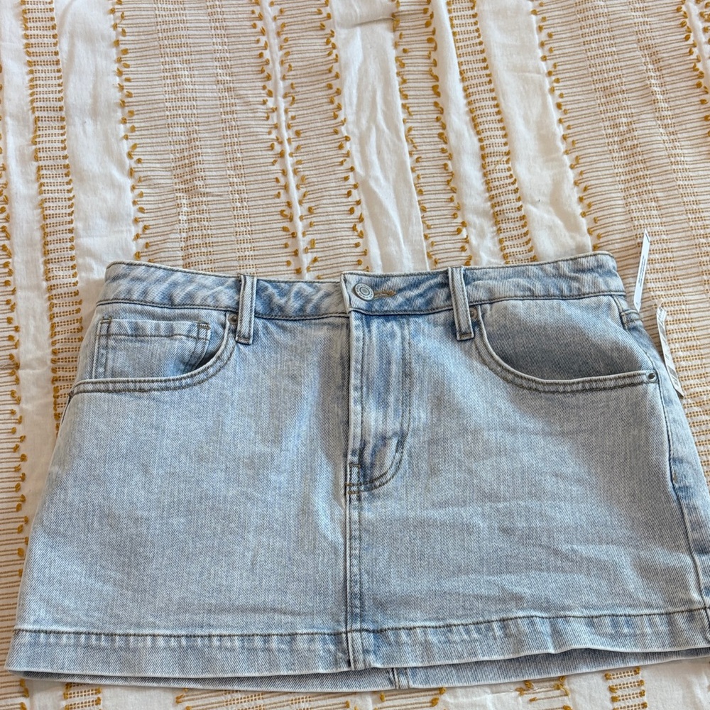 RSQ Light Blue Mini Skirt